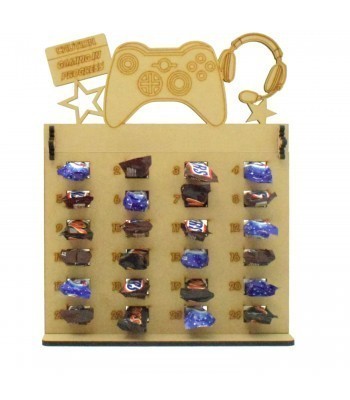 6mm Mars, Snickers and Milkyway Chocolate Bars Funsize Minis Holder Advent Calendar - X Box Gaming Themed Topper